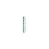 Gode en verre transparent perlé  n°6 Glossy 